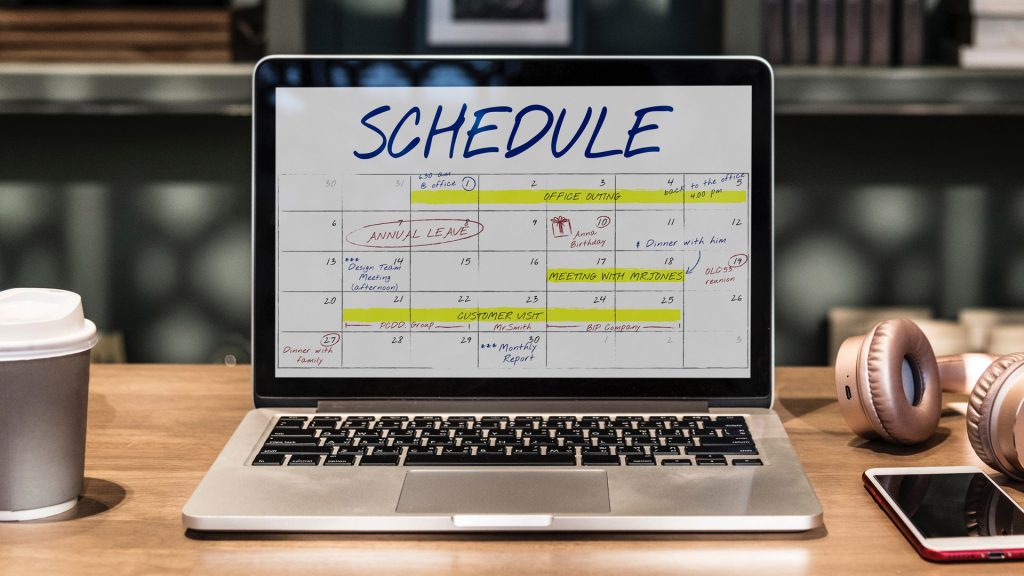 Calendar as part of the Social Media Marketing strategy