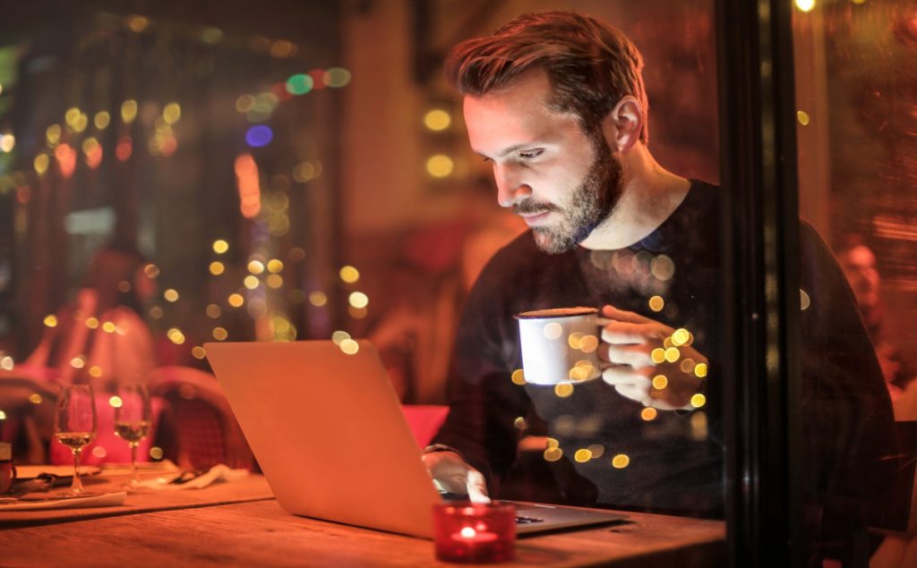 Man working in a bar