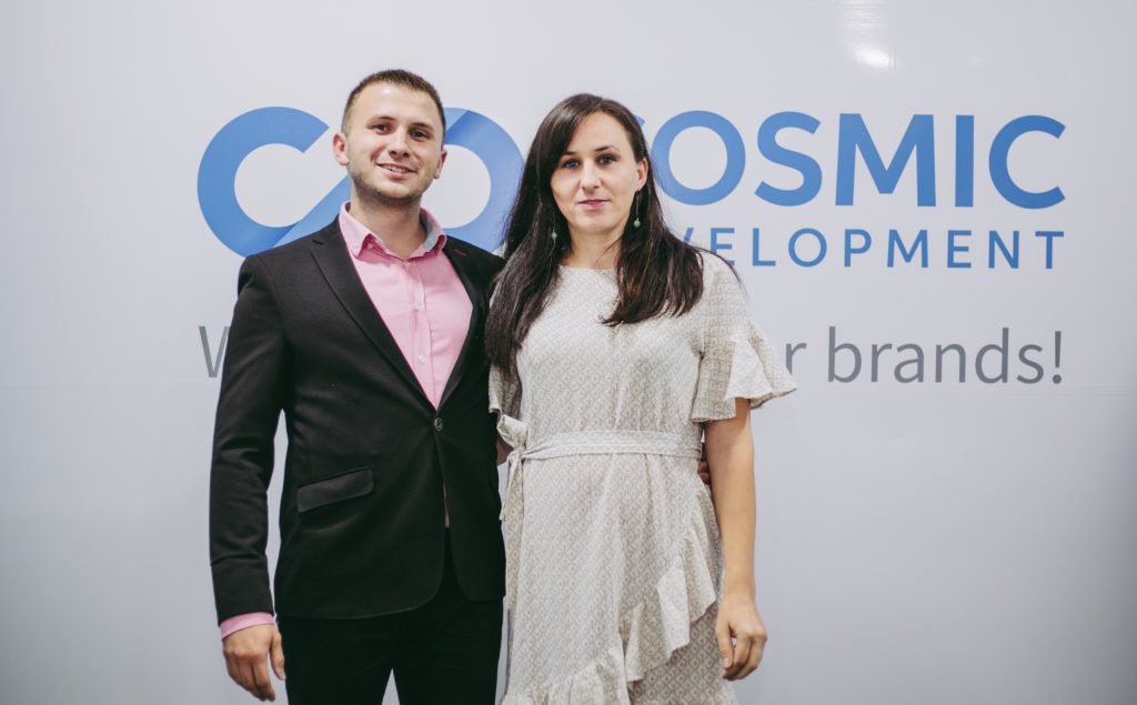 Our Finance and Accounting Manager at the Opening Ceremony of Cosmic's Office in Skopje