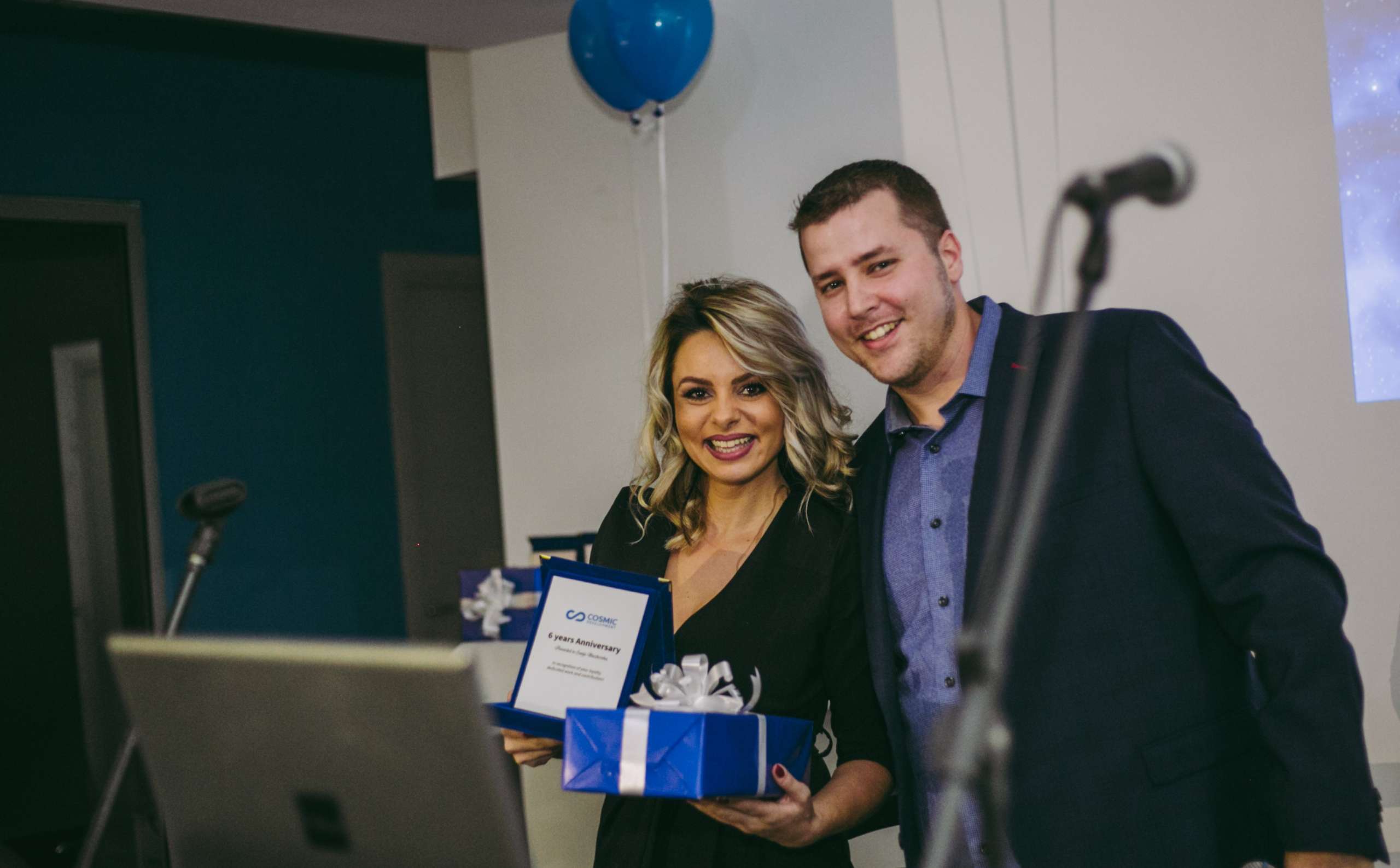 Our Office Manager Sanja Blazhevska and our CEO Ryan Milnes