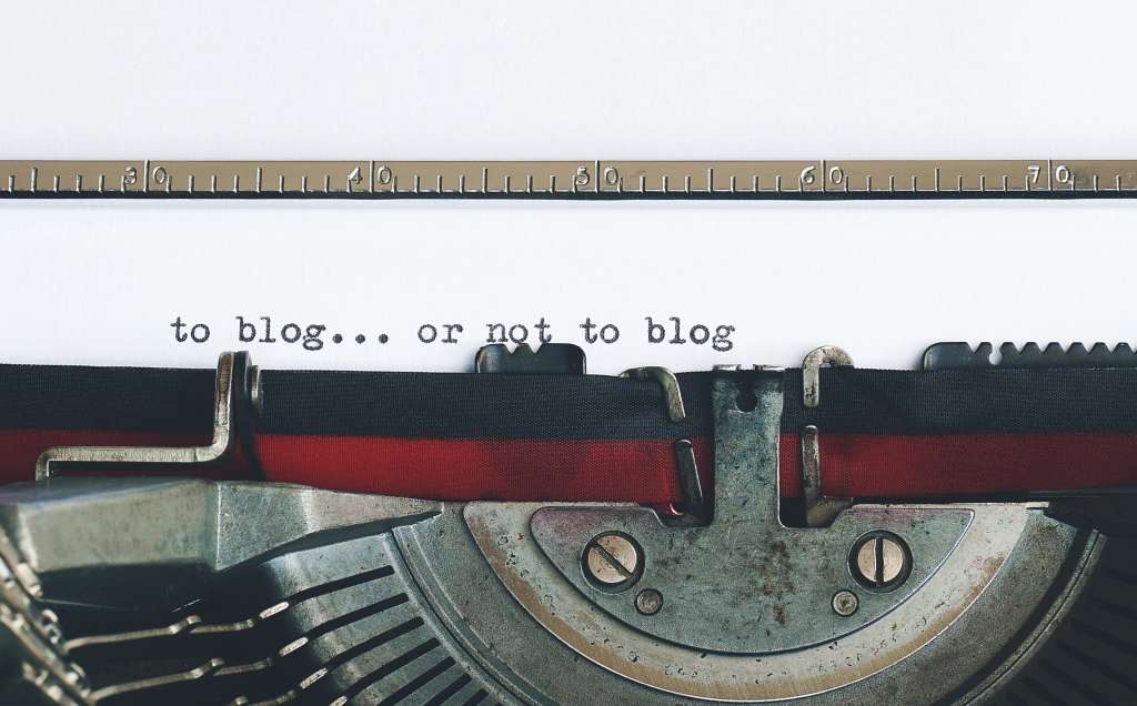 to blog or nor to blog on a typing machine
