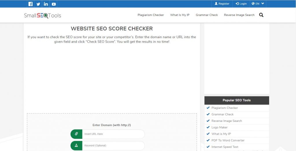 SEO Score Checker Free Writing Tools